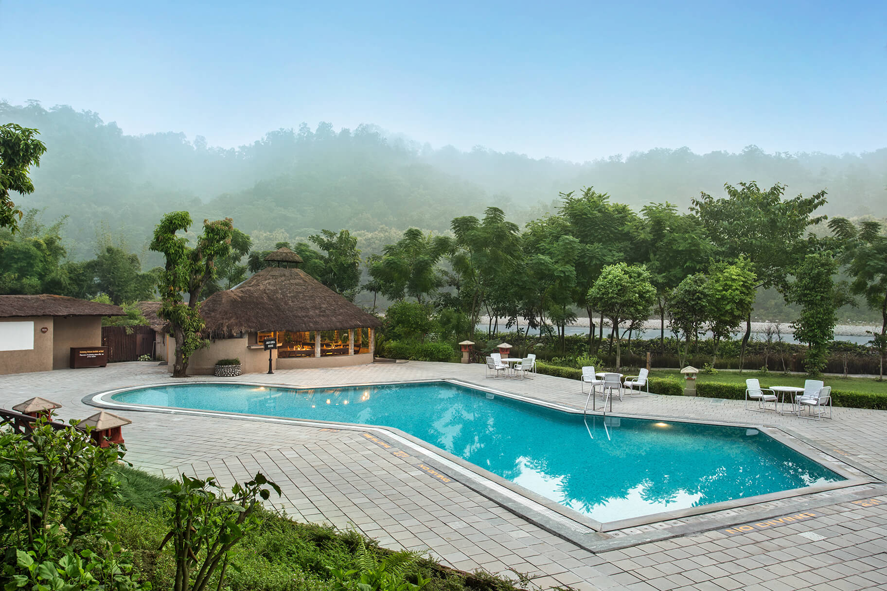 Swimming Pool - The Riverview Retreat Resort, Jim Corbett, India