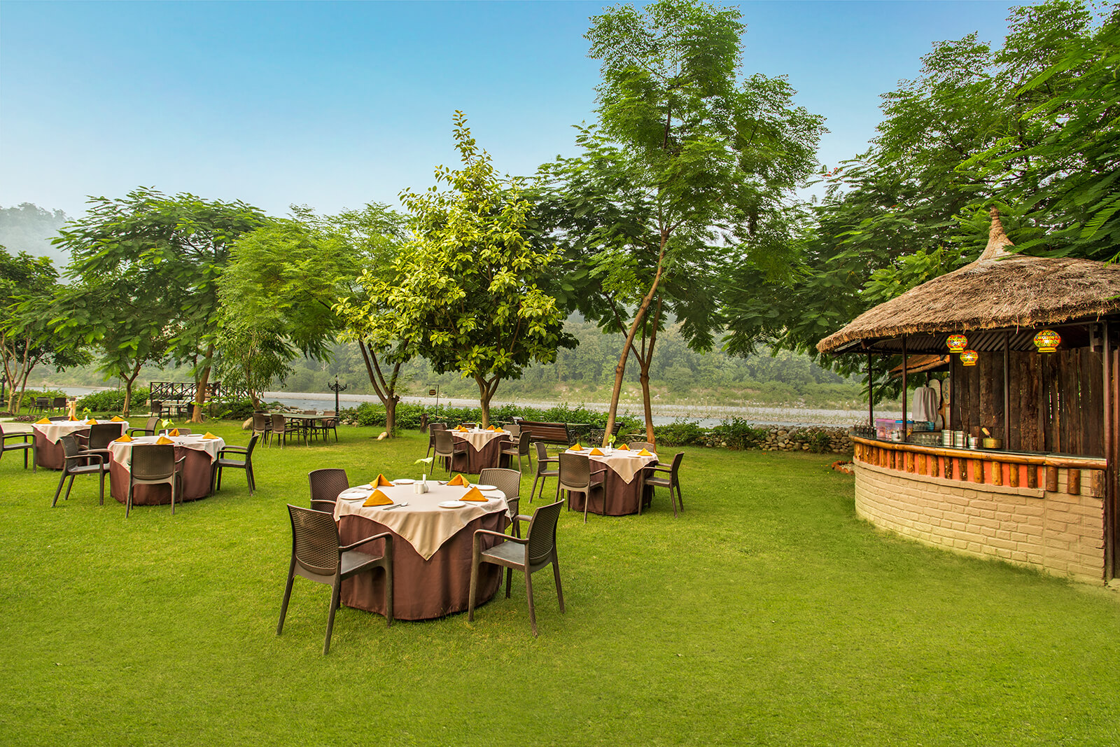 Garden Area - The Riverview Retreat Resort, Jim Corbett, India