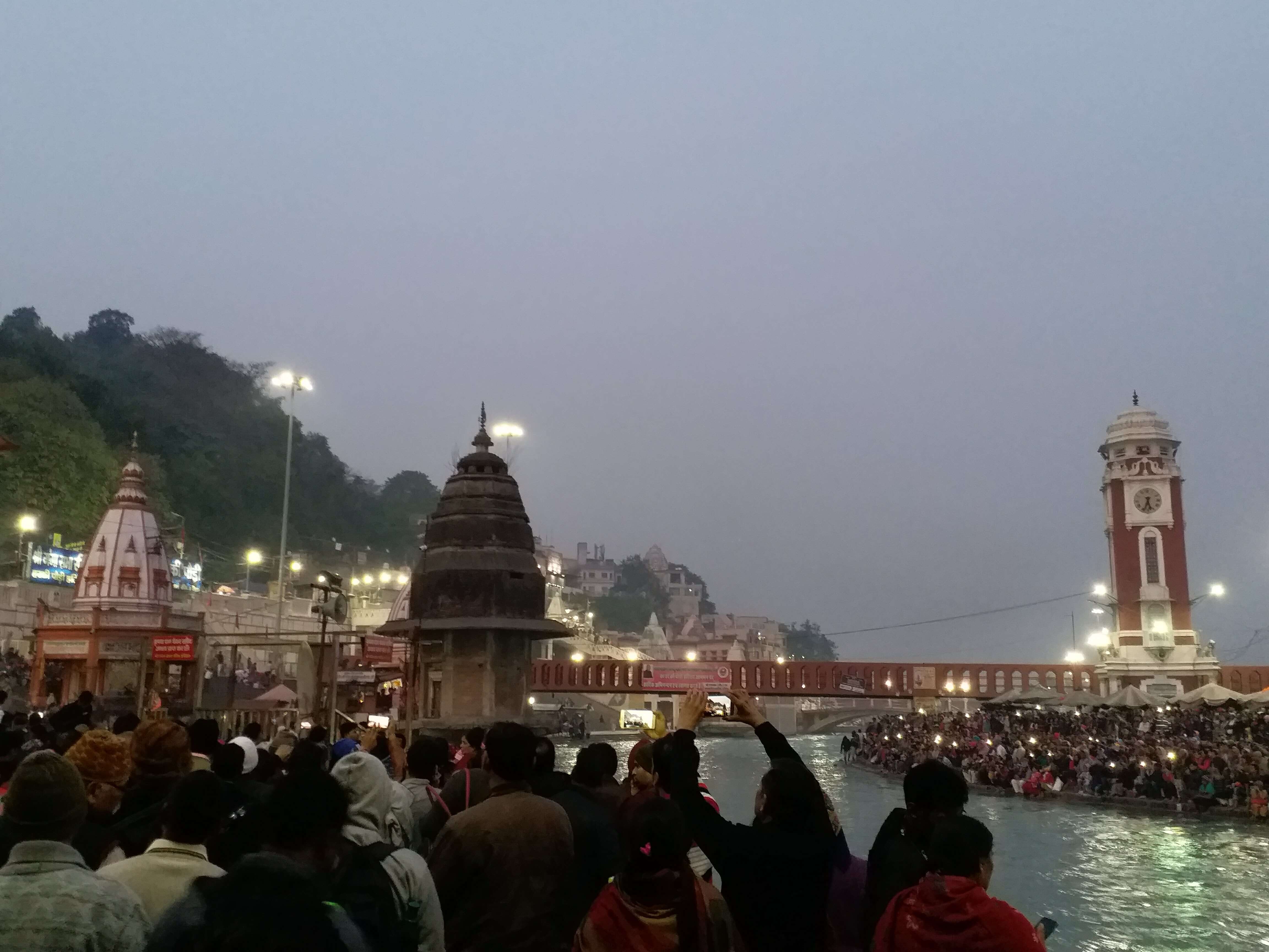 Ganga Aarti - The Haveli Hari Ganga Hotel, Rishikesh, India