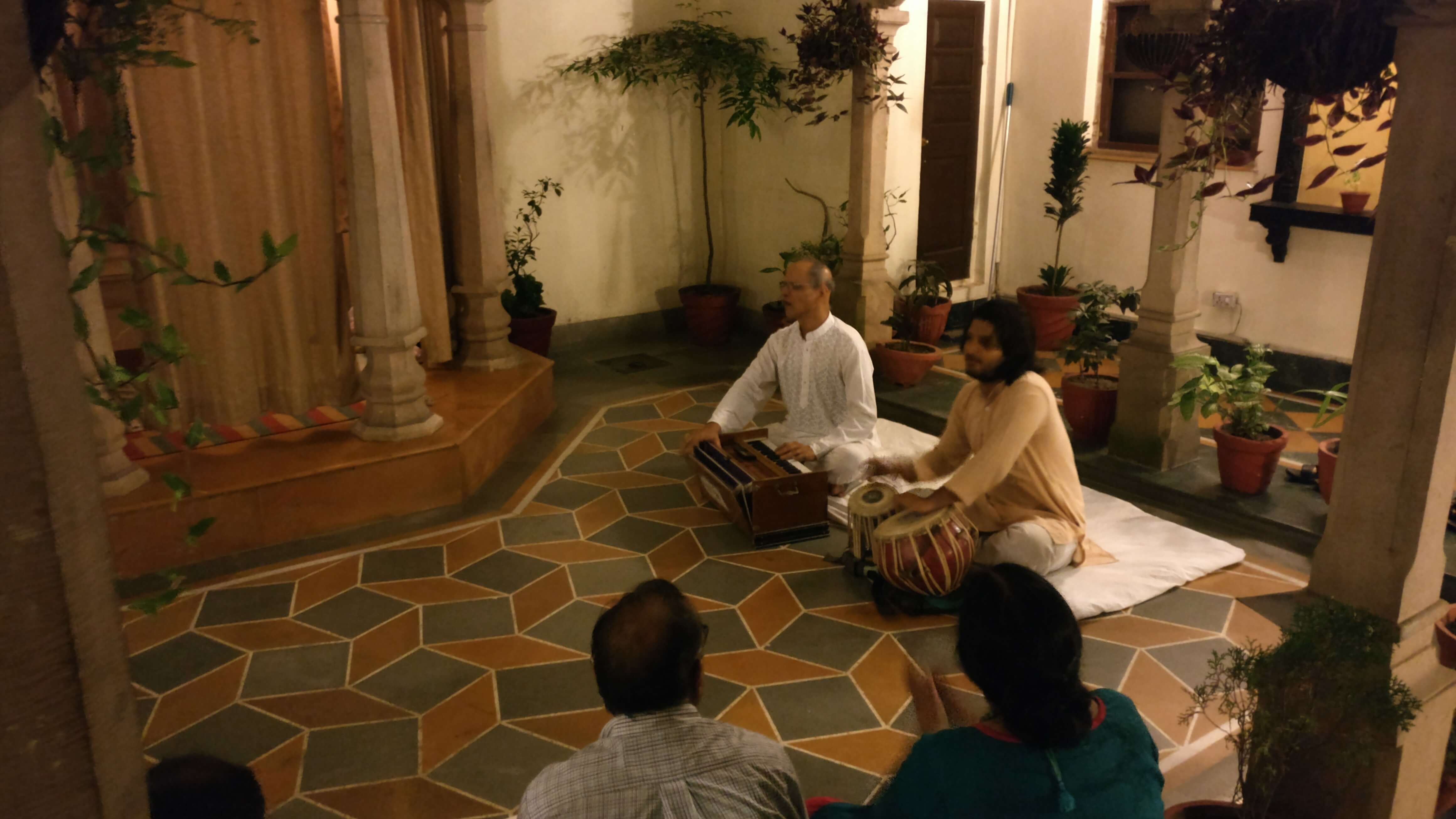 Bhajan Sandhya - The Haveli Hari Ganga Hotel, Rishikesh, India